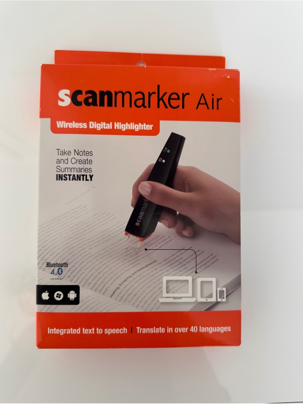 Scanmarker Air Wireless Digital Highlighter Pen Scanner Bluetooth OCR Scanner